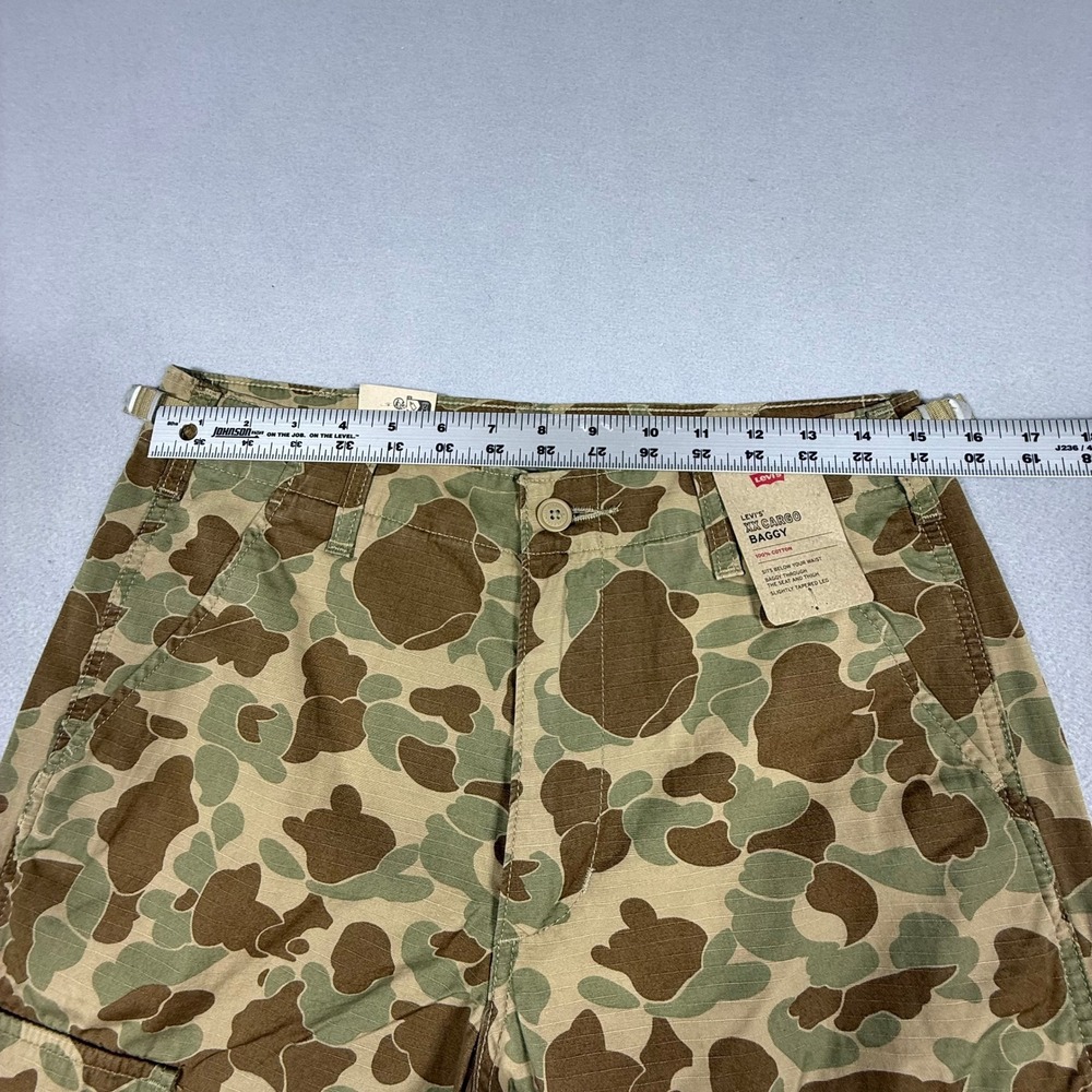 Levi's XX Cargo Baggy Mens 30x30 Brown Camo Ripstop Tapered Leg Pants NWT - Picture 5 of 9